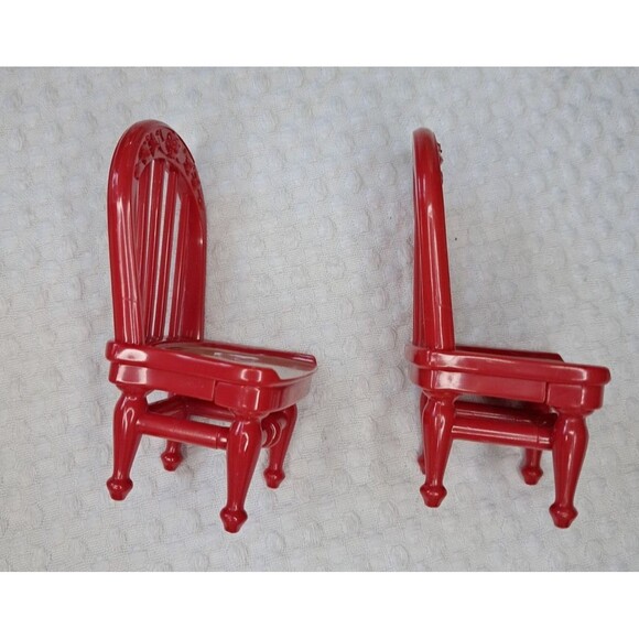 Vintage Fisher Price My Loving Family Dollhouse Chairs Stove Refrigerator Lot - Picture 12 of 16